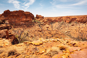 Image showing Kings Canyon in center Australia