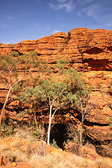 Image showing Kings Canyon in center Australia