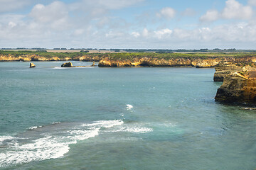 Image showing rough coast at the Great Ocean Road Australia