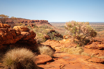 Image showing Kings Canyon in center Australia