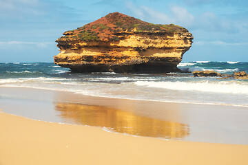 Image showing rough coast at the Great Ocean Road Australia