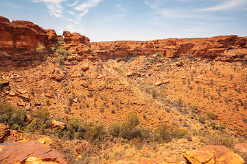 Image showing Kings Canyon in center Australia