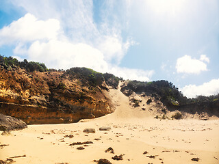 Image showing sand beach sky background