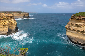 Image showing rough coast at the Great Ocean Road Australia