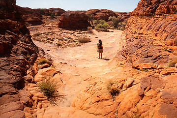 Image showing Kings Canyon in center Australia