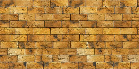 Image showing brick stone wall banner background seamless texture