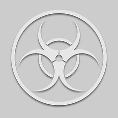 Image showing biohazard sign in light tone