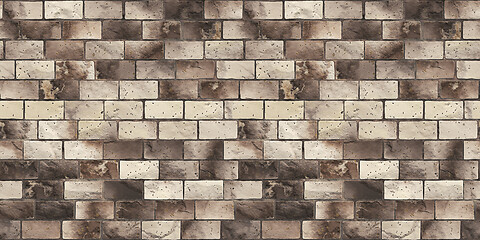 Image showing brick stone wall banner background seamless texture