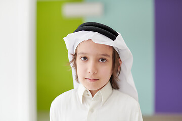 Image showing portrait of little arabian boy