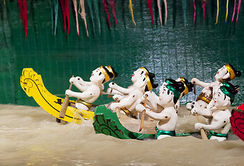 Image showing SAIGON, VIETNAM - JANUARY 05, 2015 - Traditional water puppet theater