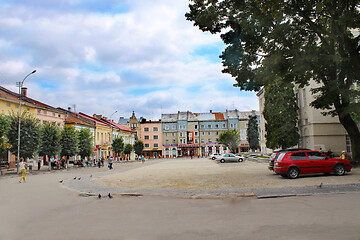 Image showing  central square in Drohobych town 