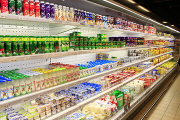 Image showing shop of dairy products