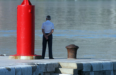 Image showing Waiting man