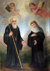 Image showing Saint Benedict and Saint Scholastica