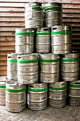 Image showing Beer barrels