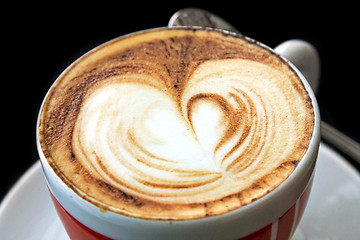 Image showing Cappuccino heart
