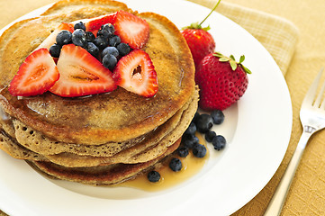Image showing Stack of pancakes