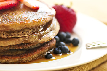 Image showing Stack of pancakes