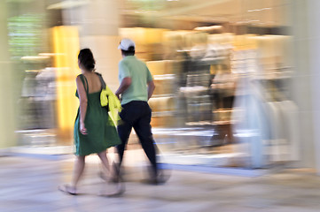 Image showing Shopping in a mall