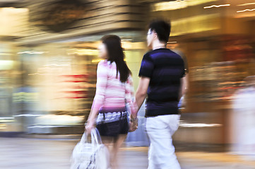 Image showing Shopping in a mall