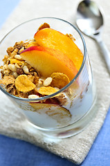 Image showing Serving of yogurt and granola
