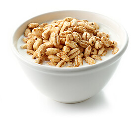 Image showing bowl of wheat honey grains