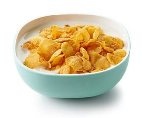 Image showing bowl of cornflakes