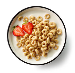 Image showing bowl of breakfast rings