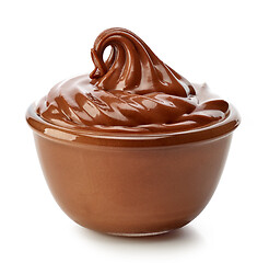 Image showing bowl of chocolate cream