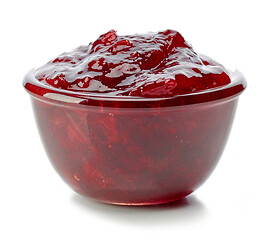 Image showing bowl of cherry jam