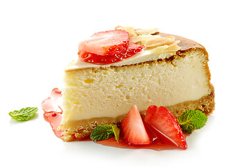 Image showing piece of cheesecake