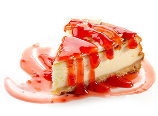 Image showing piece of cheesecake