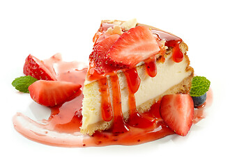 Image showing piece of cheesecake