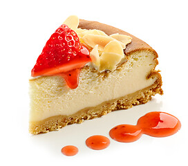 Image showing piece of cheesecake