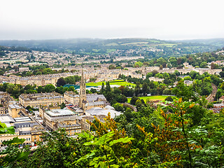 Image showing HDR Aerial view of Bath