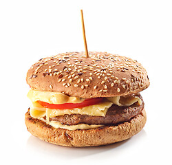 Image showing fresh tasty cheeseburger