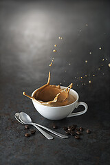 Image showing Coffee splash