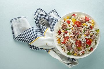 Image showing Rice salad tuna