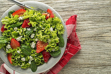 Image showing Salad with strawberry 