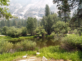 Image showing pond in high sierra valley yosemite park