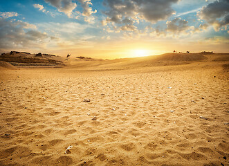 Image showing Sandy desert in Egypt