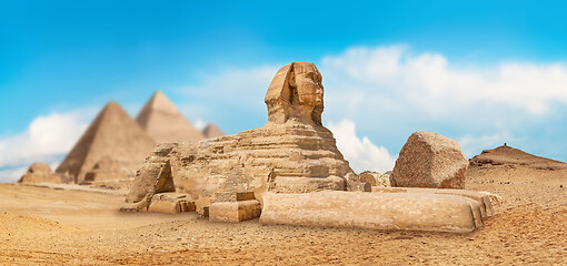 Image showing Sphinx on a sunny day