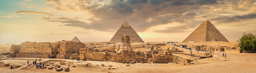 Image showing Sphinx and desert