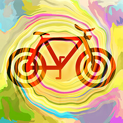 Image showing Bicycle bright background