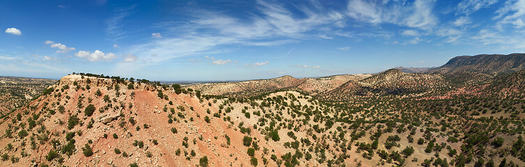 Image showing Mountains with argan trees in Morocco