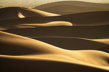 Image showing Background with of sandy dunes in desert