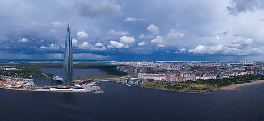 Image showing Panorama of St. Petersburg Lakhta Center