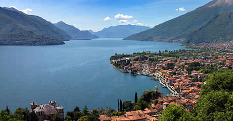 Image showing Menaggio city Como lake and mountains