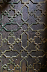 Image showing maroccan ornate metal door pattern