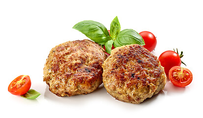 Image showing freshly baked homemade cutlets